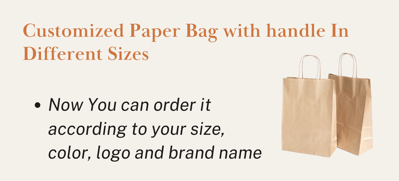 Customized Paper Bag with handle